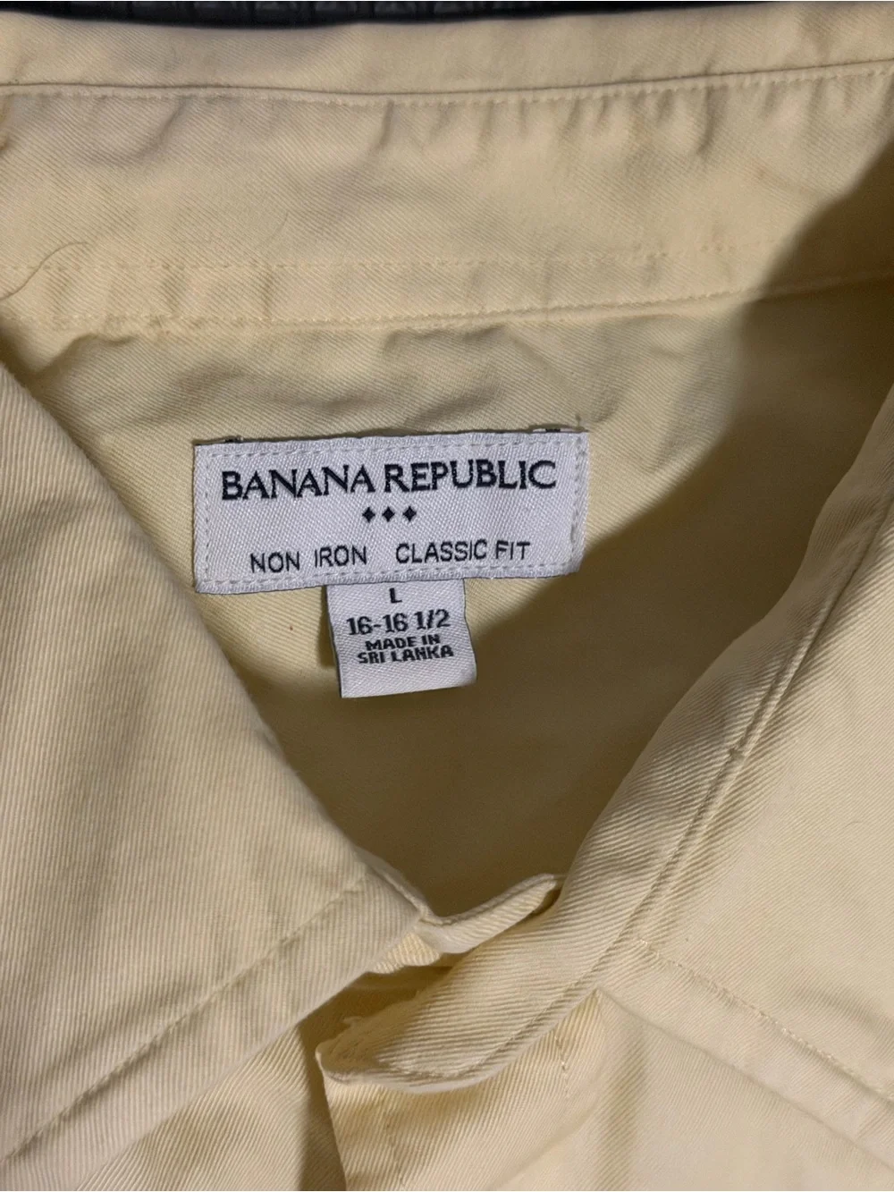Banana Republic Yellow Long-Sleeve Dress Shirt Woody Toy Story Costume